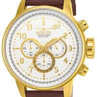 Invicta Men's 16011 S1 Rally Quartz Multifunction Gold, Antique Silver Dial Watch