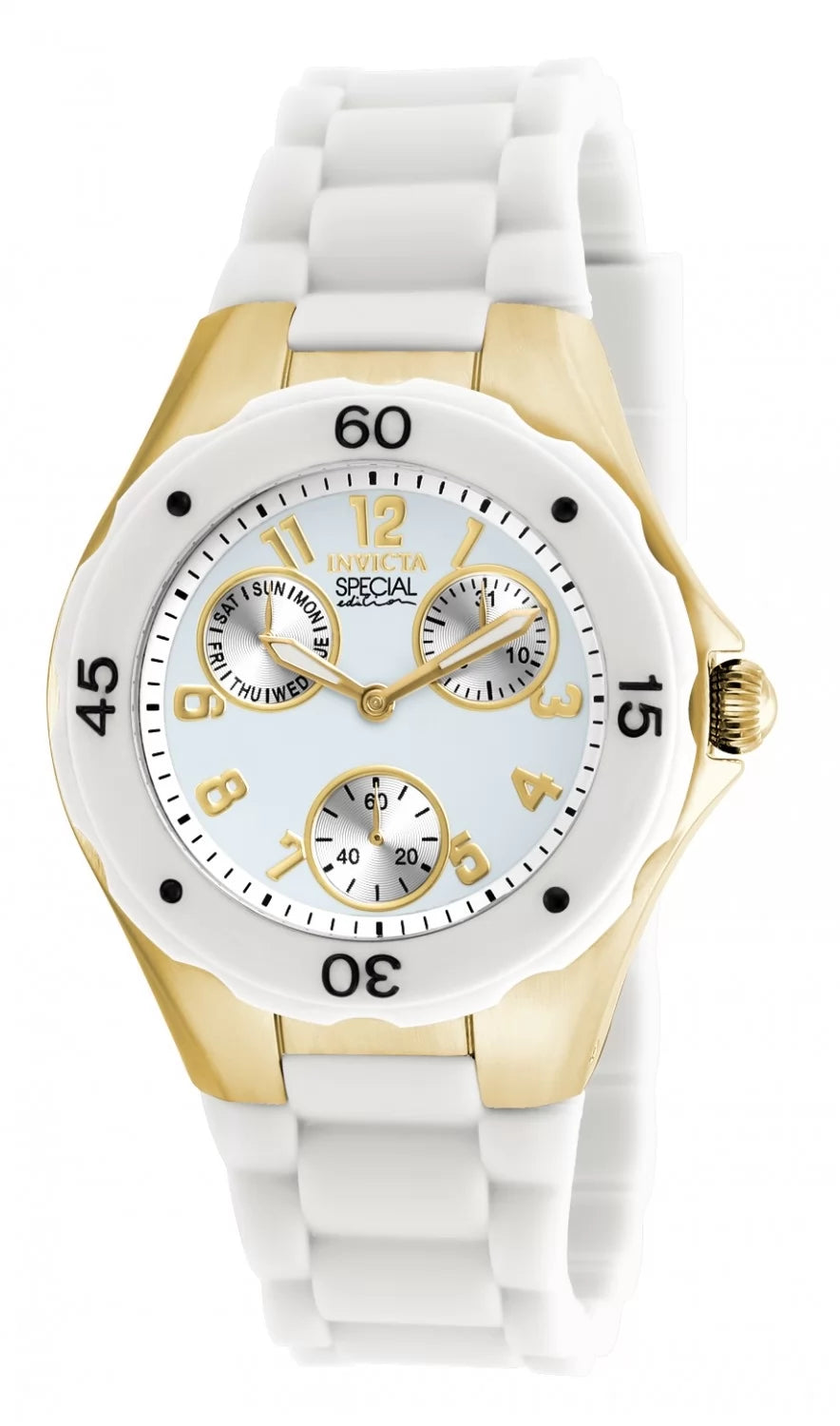 Invicta Women's 18796 Angel Quartz Chronograph White Dial Watch