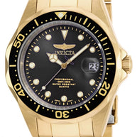 Invicta Men's 17051 Pro Diver Quartz 3 Hand Black Dial Watch