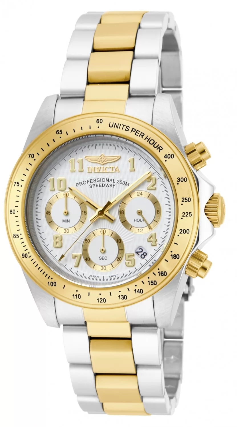 Invicta Men's 17026 Speedway Quartz Chronograph White Dial Watch