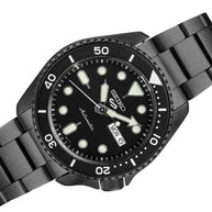 SRPD65 Seiko 5 Sports Black Dial Automatic Stainless Steel Men's Watch