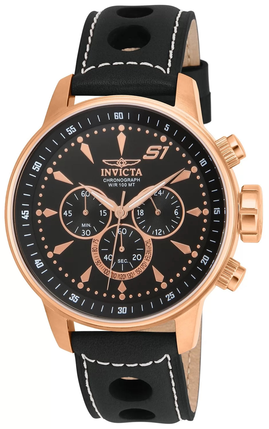 Invicta Men's 16013 S1 Rally Quartz Multifunction Black Dial Watch