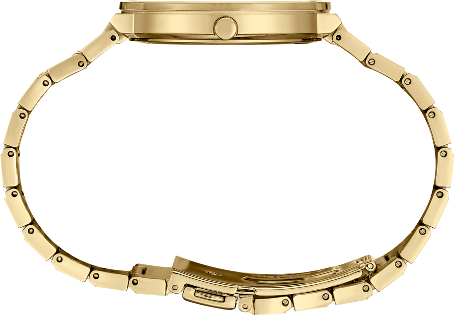 Seiko SUR488 Essentials Black Sunray Dial Gold Women's Watch
