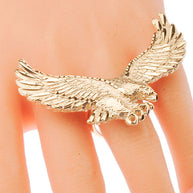 Gold Flying Eagle Ring (Available in Yellow/Rose/White Gold)