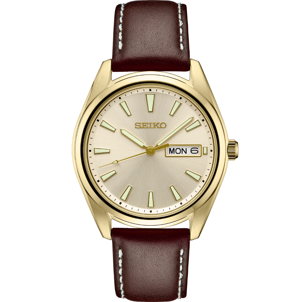 Seiko SUR450 Essentials Classic Quartz Champagne Dial Men's Watch