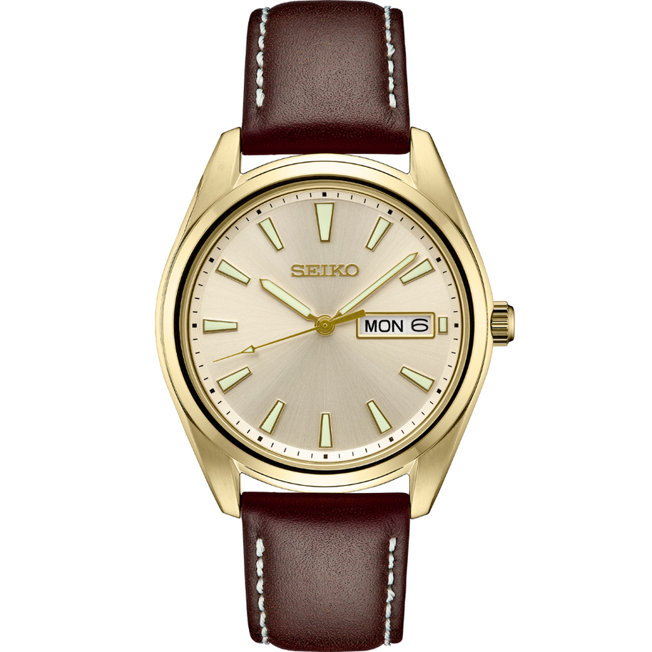 Seiko SUR450 Essentials Classic Quartz Champagne Dial Men's Watch