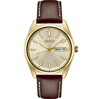 Seiko SUR450 Essentials Classic Quartz Champagne Dial Men's Watch