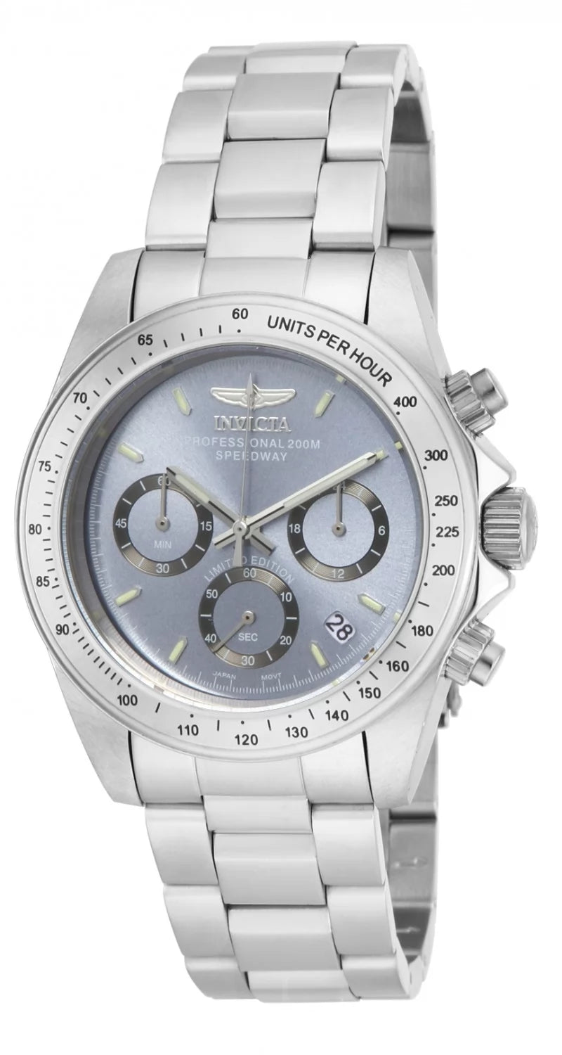 Invicta Men's ILE9211A Speedway Quartz Chronograph Charcoal Dial Watch