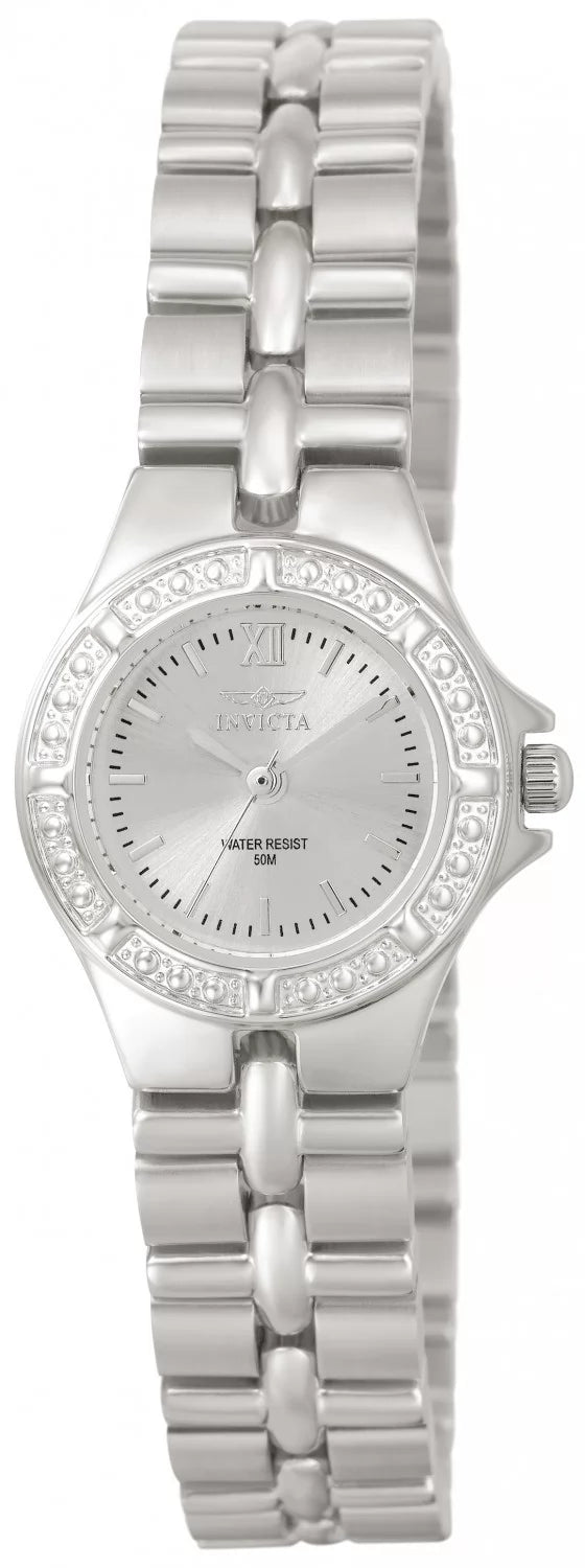 Invicta Women's 0135 Wildflower Quartz 3 Hand Silver Dial Watch