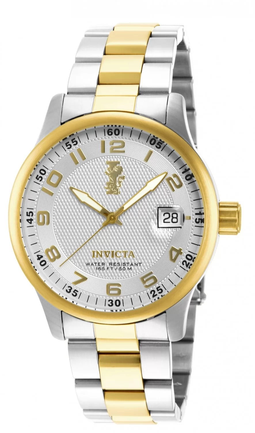 Invicta Men's 15260 I-Force Quartz 3 Hand Silver Dial Watch