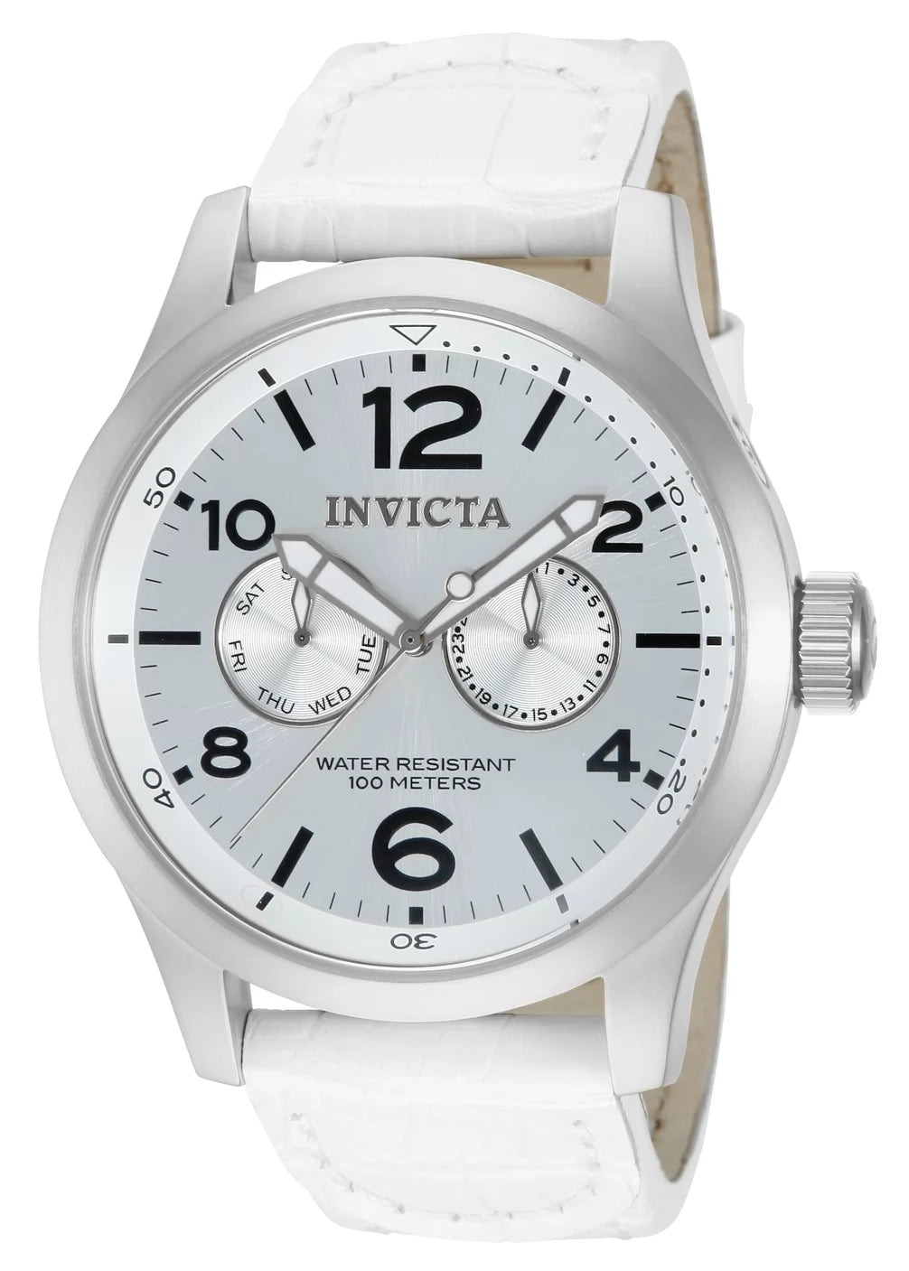 Invicta Men's 12170 Specialty Quartz 3 Hand Silver Dial Watch