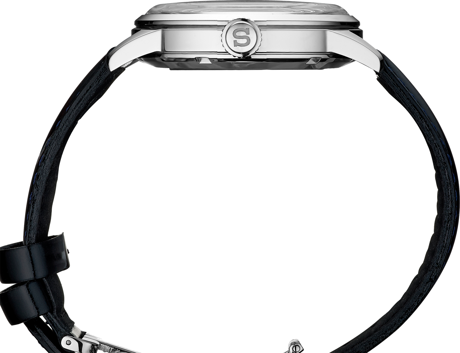 SRPB43 Seiko Men's Presage Automatic Black Leather Strap Watch