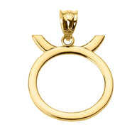 10K/14K Gold Zodiac Sign Custom Necklace (Available in Yellow Gold, Rose Gold, White Gold)