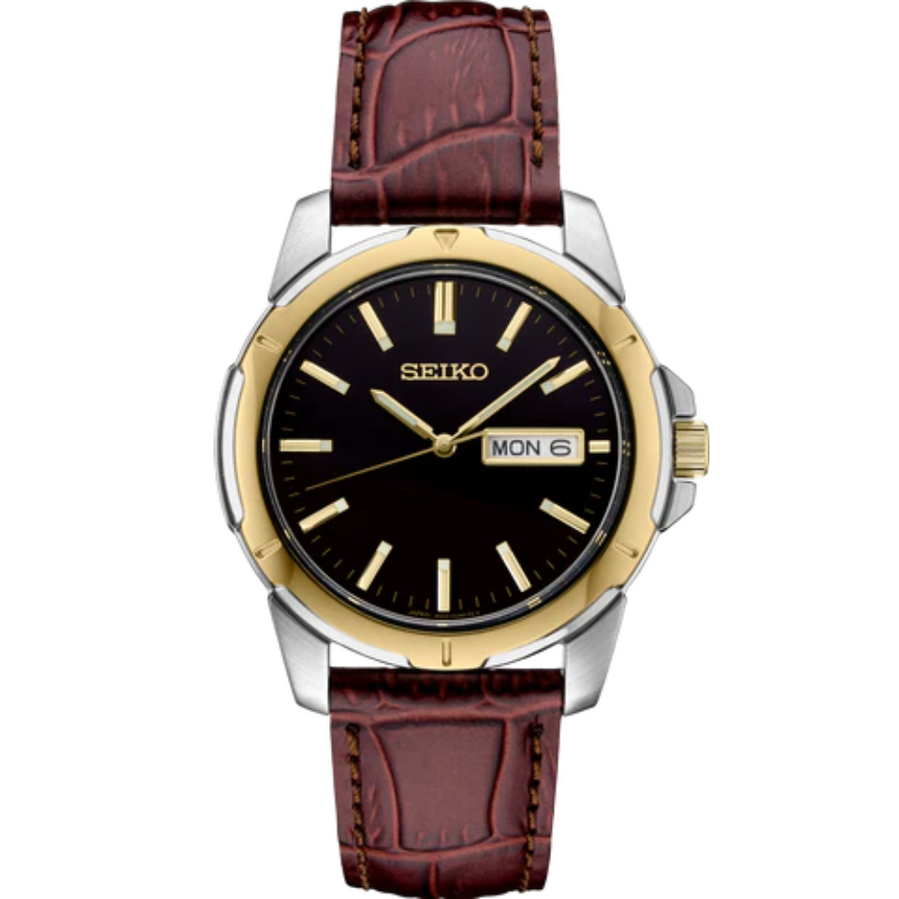 Seiko SUR360 Essentials Quartz Black Dial Men's Watch