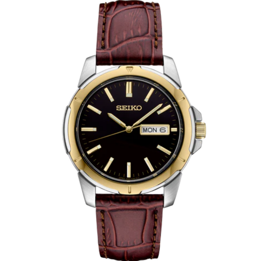 Seiko SUR360 Essentials Quartz Black Dial Men's Watch