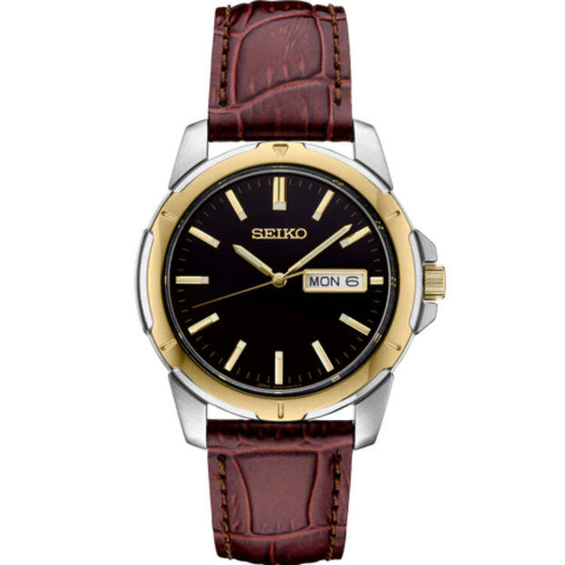 Seiko SUR360 Essentials Quartz Black Dial Men's Watch