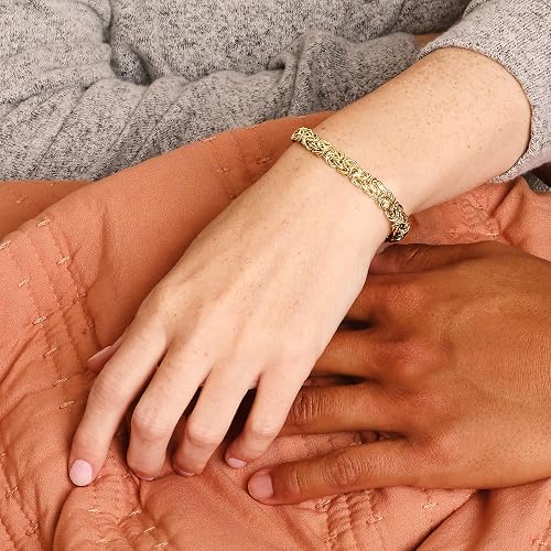 10K Yellow Gold Byzantine Bracelet