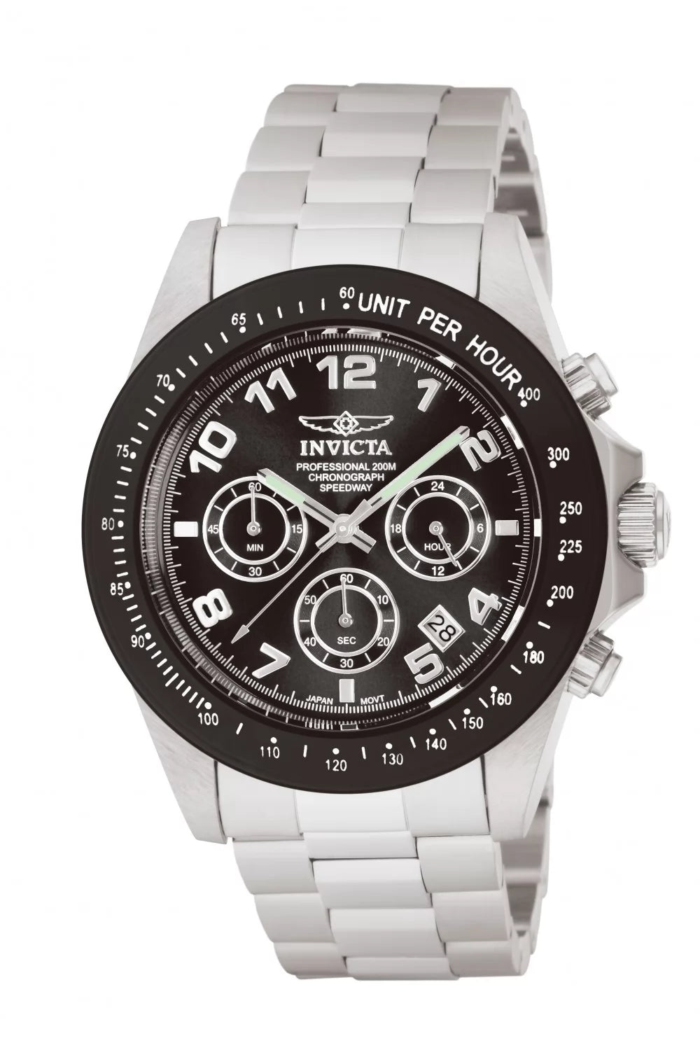 Invicta Men's 10701 Speedway Quartz Chronograph Black Dial Watch