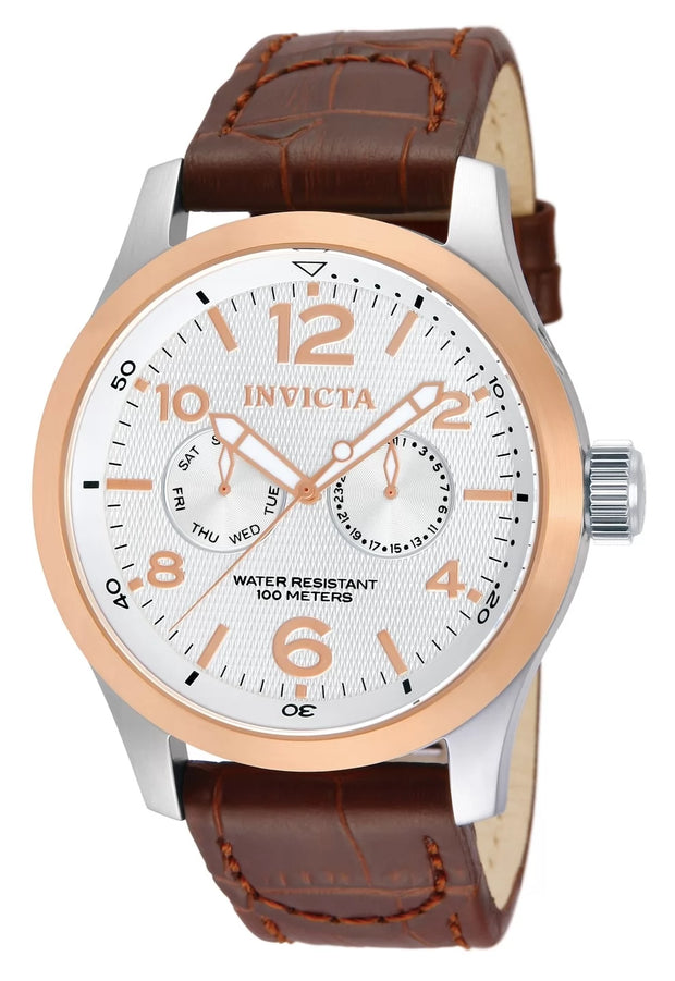 Invicta Men's 13010 I-Force Quartz Multifunction Silver Dial Watch