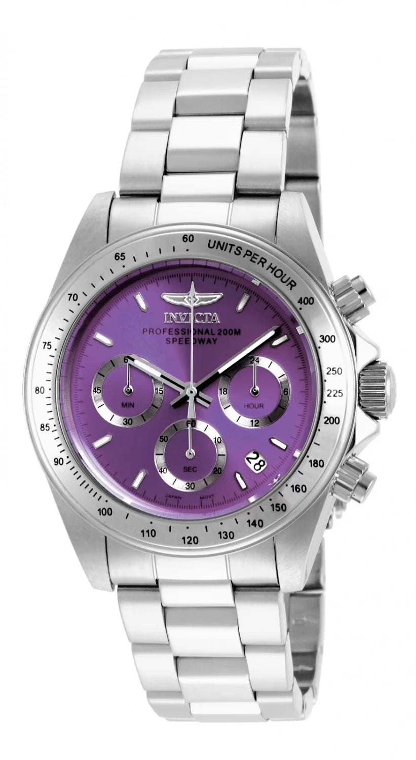 Invicta Women's 16656 Speedway Quartz Chronograph Purple Dial Watch