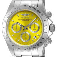 Invicta Men's 14383 Speedway Quartz Chronograph Yellow Dial Watch