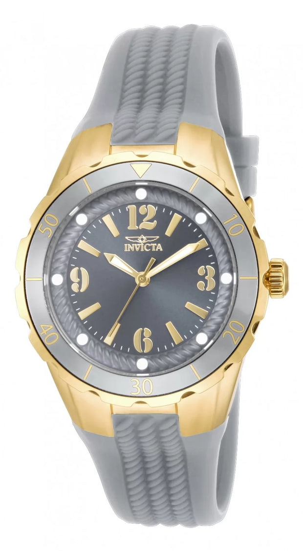 Invicta Women's 17483 Angel Quartz 3 Hand Charcoal Dial Watch