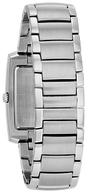 96A169 Bulova Classic Quartz Silver Dial Stainless Steel Men's Leather Watch