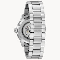 96A208 Bulova Sutton Men's Silver Black Dial Stainless Steel Watch