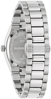 96A344 Bulova Frank Lloyd Wright Usonian Quartz Grey Dial Stainless Steel Men's Watch