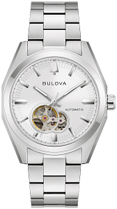 96A345 Bulova Frank Lloyd Wright Automatic Skeleton Dial Stainless Steel Men's Watch