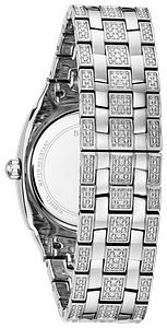 Bulova 96B296 Phantom Crystal Silver-Tone Dial Stainless Steel Men's Watch