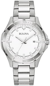 96B437 Bulova Precisionist High-Frequency Quartz Silver Dial Stainless Steel Men's Watch