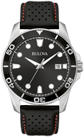 96B438 Bulova Precisionist High-Frequency Quartz Black Dial Stainless Steel Men's Watch