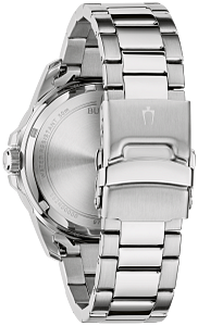 96B478 Bulova Marine Star Quartz Chronograph Silver Dial Stainless Steel Men's Watch