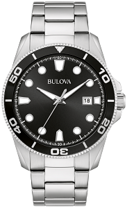 96B478 Bulova Marine Star Quartz Chronograph Silver Dial Stainless Steel Men's Watch