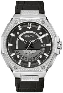 Bulova 96J121 ICON Precisionist Diamond Silver-Tone Stainless Steel Men's Watch