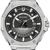 Bulova 96J121 ICON Precisionist Diamond Silver-Tone Stainless Steel Men's Watch