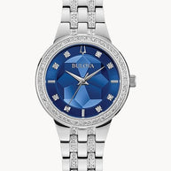 96L276 Bulova Phantom Quartz Crystal Blue Dial Ladies Watch