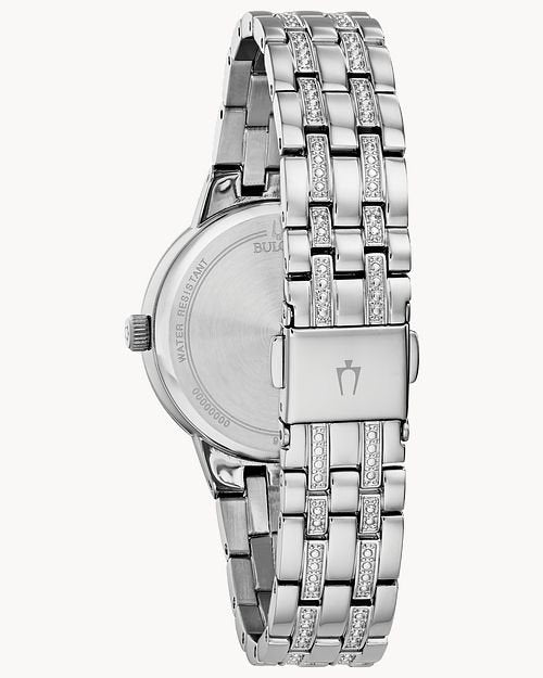 96L276 Bulova Phantom Quartz Crystal Blue Dial Ladies Watch