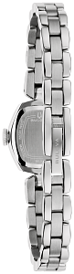 96L361 Bulova Rubaiyat Quartz Diamond Accent Silver Dial Stainless Steel Ladies Watch