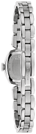 96L361 Bulova Rubaiyat Quartz Diamond Accent Silver Dial Stainless Steel Ladies Watch