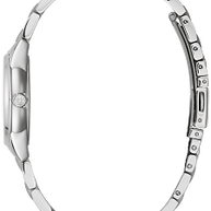96P249 Bulova Classic Quartz Diamond Accent Silver Dial Stainless Steel Ladies Watch