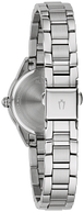 96P249 Bulova Classic Quartz Diamond Accent Silver Dial Stainless Steel Ladies Watch