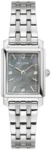 Bulova 96P252 Sutton Diamond Mother-of-Pearl Dial Silver-Tone Women's Watch