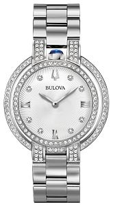 Bulova 96R220 Rubaiyat Diamond Silver-White Dial Stainless Steel Women's Watch