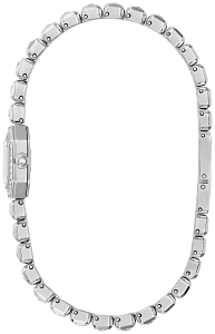 96X168 Bulova Classic Quartz Silver Dial Stainless Steel Ladies Watch and Bracelet Box Set