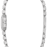 96X168 Bulova Classic Quartz Silver Dial Stainless Steel Ladies Watch and Bracelet Box Set
