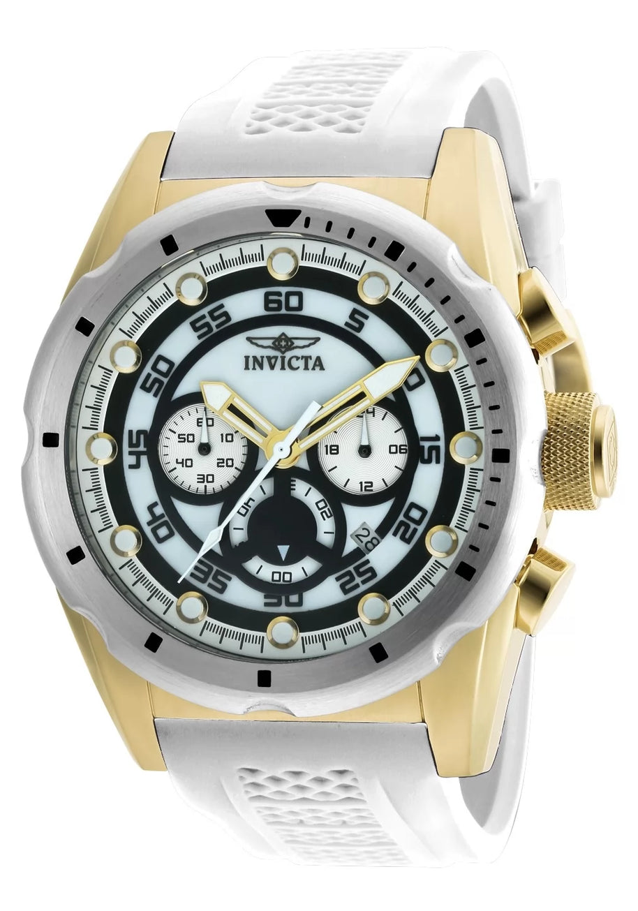 Invicta Men's 20308 Speedway Quartz Chronograph White Dial Watch