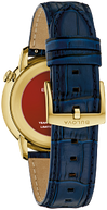97A202 Bulova Classic Quartz Black Dial Gold-Tone Men's Watch
