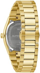 Bulova 97B237 Super Seville Precisionist Green Dial Gold-Tone Stainless Steel Men's Watch